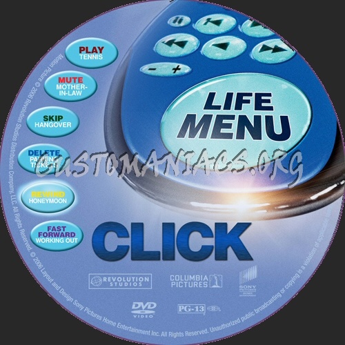 Click dvd label