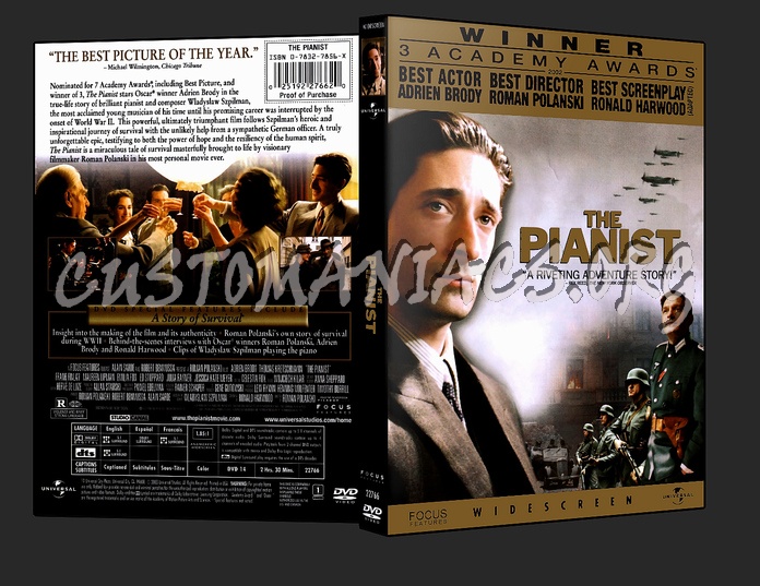 The Pianist dvd cover