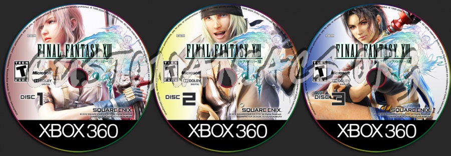 Final Fantasy XIII dvd label