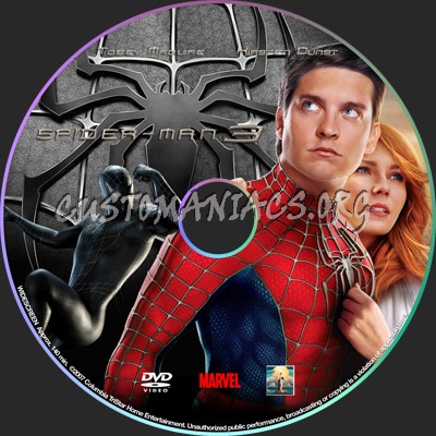 Spider-Man 3 dvd label