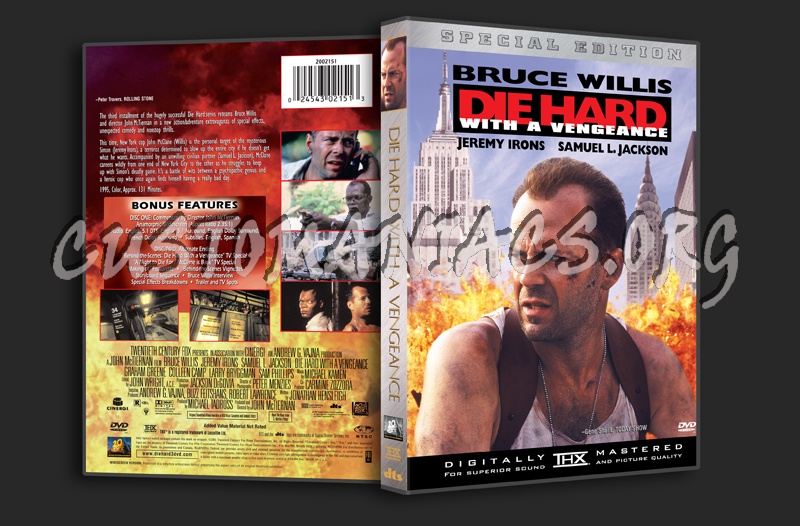 Die Hard with a Vengeance dvd cover