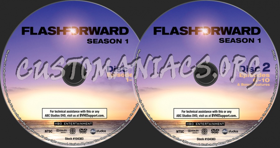 Flash Forward Season 1 dvd label