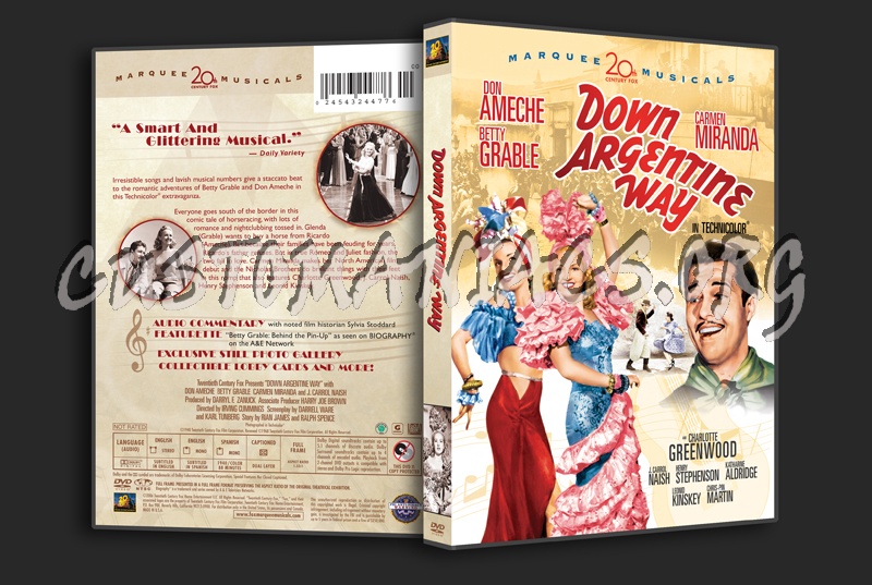 Down Argentine Way dvd cover