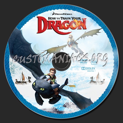 How To Train Your Dragon dvd label