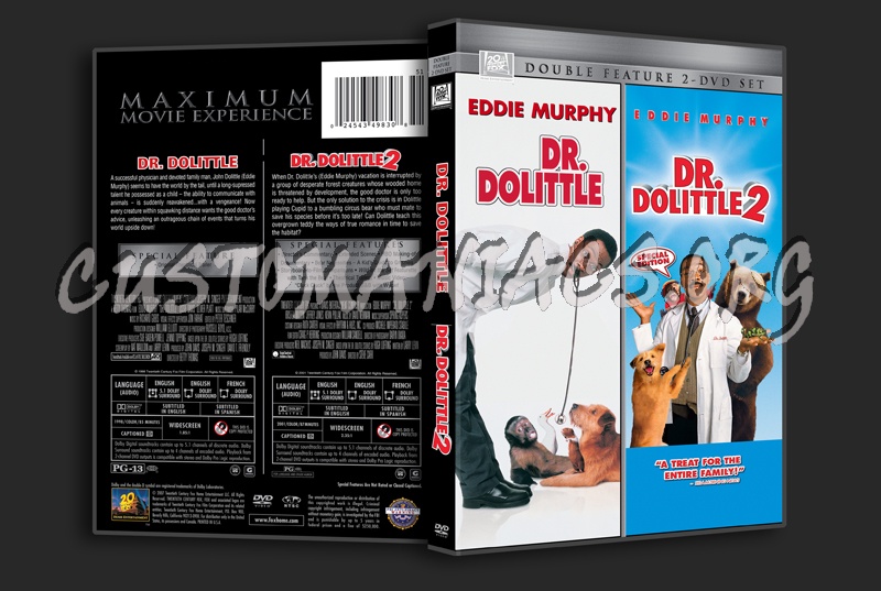 Dr. Dolittle 1&2 dvd cover