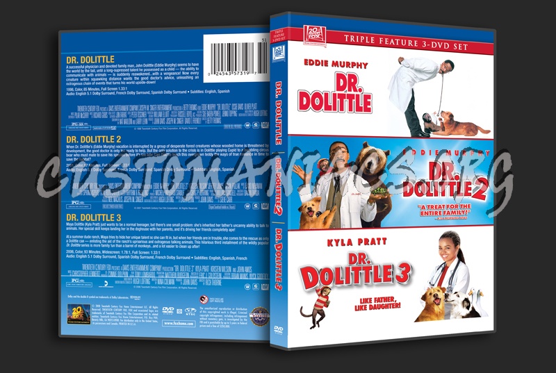 Dr. Dolittle 1, 2 & 3 dvd cover