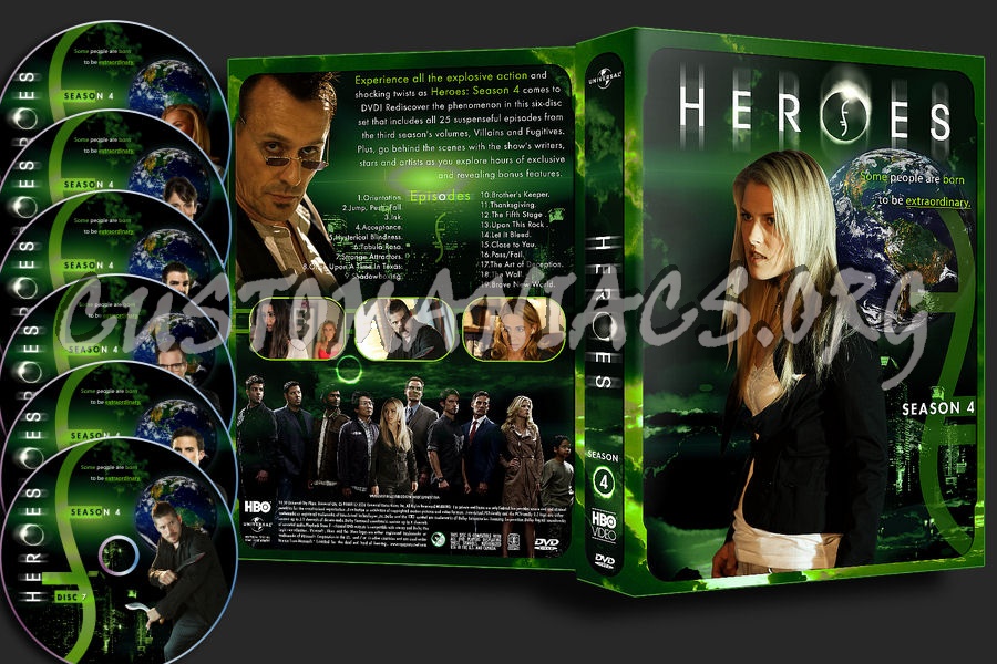 Heroes : Season 4 dvd cover