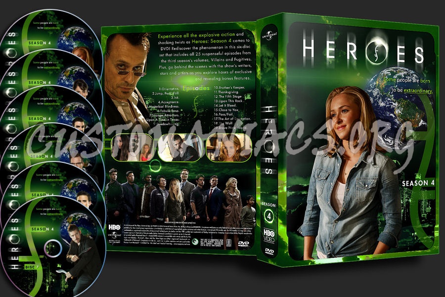 Heroes : Season 4 dvd cover