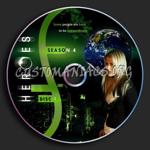 Heroes : Season 4 dvd label