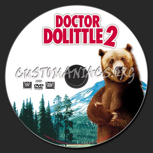 Dr. Dolittle 2 dvd label