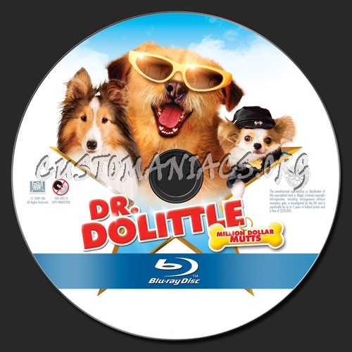 Dr. Dolittle Million Dollar Mutts blu-ray label