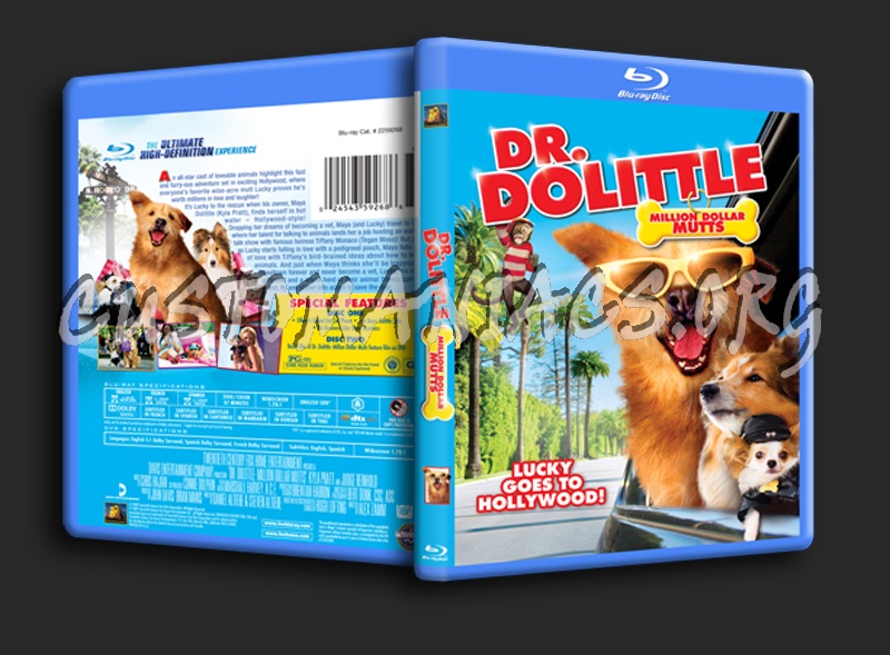 Dr. Dolittle Million Dollar Mutts blu-ray cover