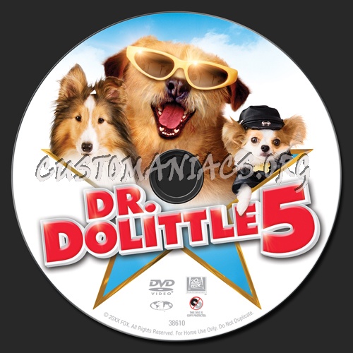Dr. Dolittle 5 dvd label