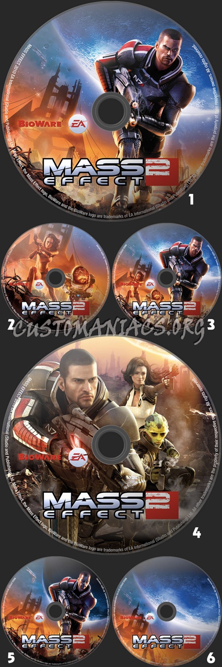 Mass Effect 2 dvd label