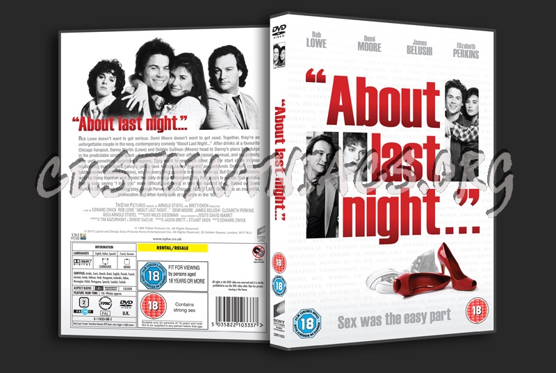 About Last Night ... dvd cover