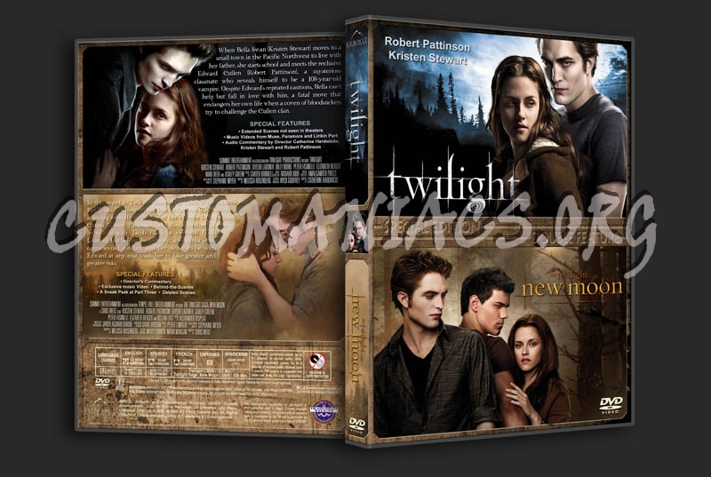 Twilight / New Moon Double Feature dvd cover