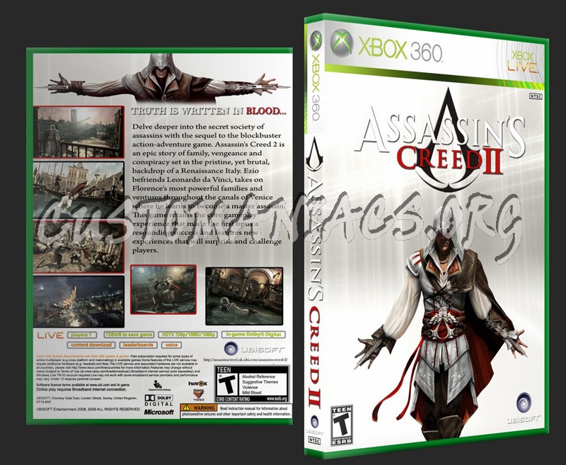 Assassin's Creed II dvd cover