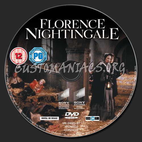 Florence Nightingale dvd label