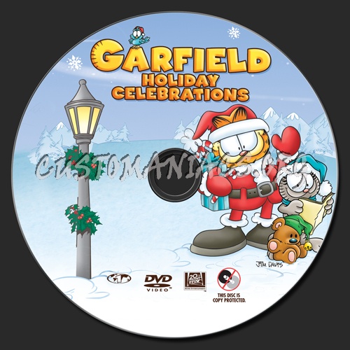 Garfield Holiday Celebrations dvd label