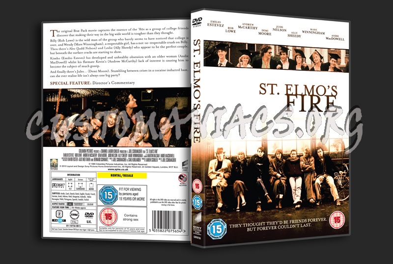 St Elmo's Fire dvd cover