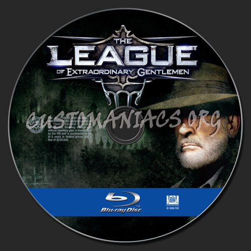 The League of Extraordinary Gentlemen blu-ray label