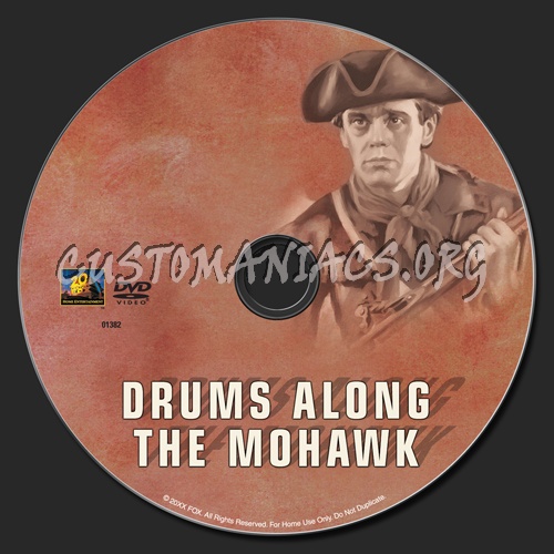 Drums Along the Mohawk dvd label