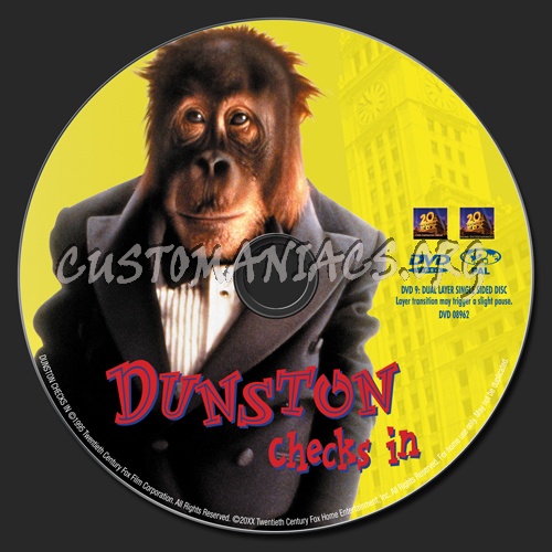 Dunston Checks In dvd label