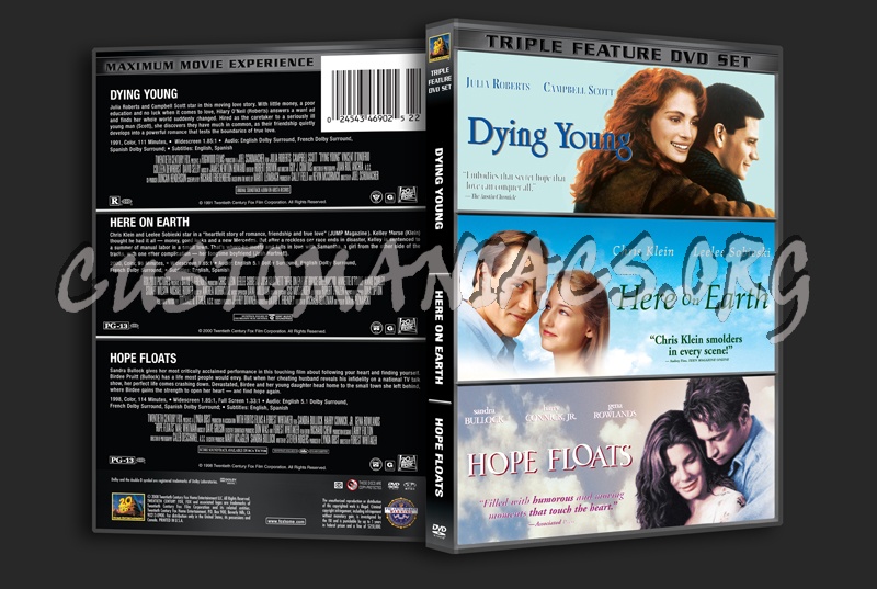 Dying Young / Here on Earth / Hope Floats dvd cover