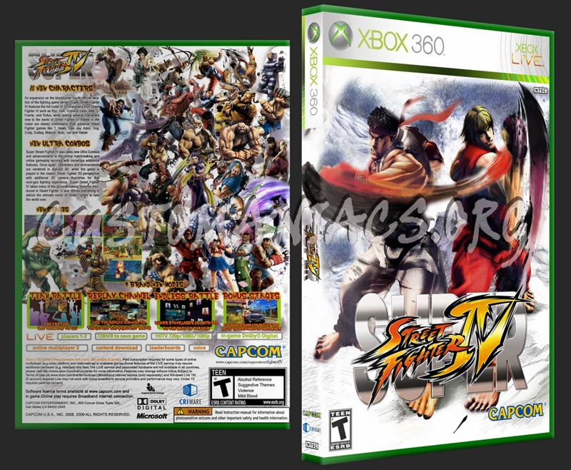Super Street Fighter IV dvd cover