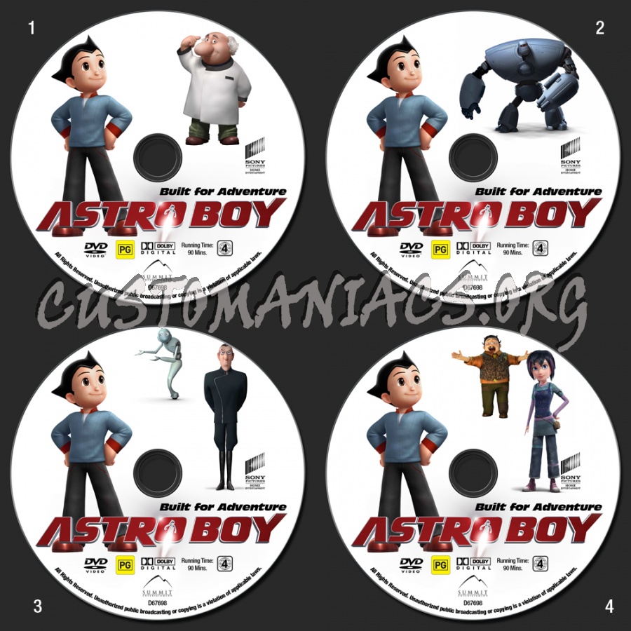 Astro Boy dvd label