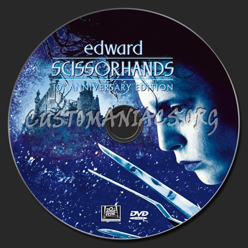 Edward  Scissorhands dvd label