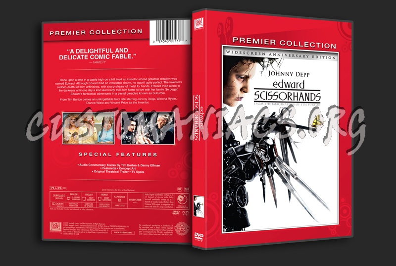 Edward  Scissorhands dvd cover