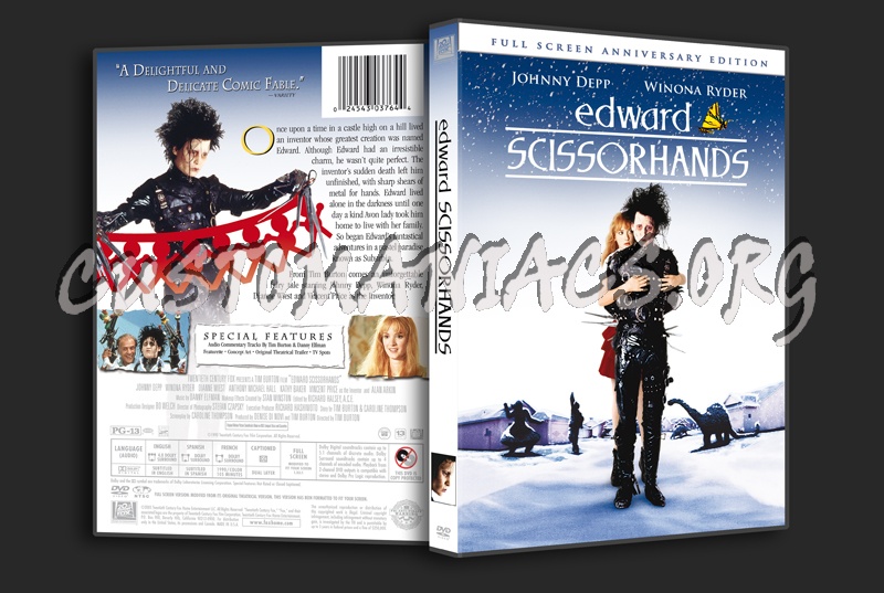 Edward  Scissorhands dvd cover