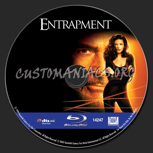 Entrapment blu-ray label