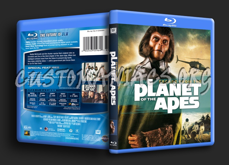 Escape From the Planet of the Apes blu-ray cover