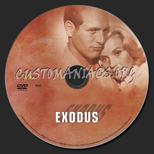 Exodus dvd label