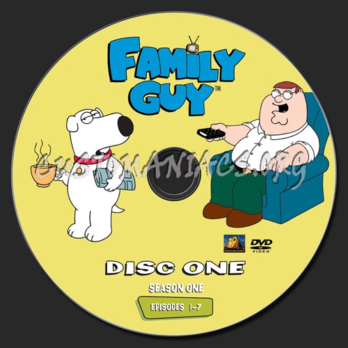Family Guy Season 1 dvd label