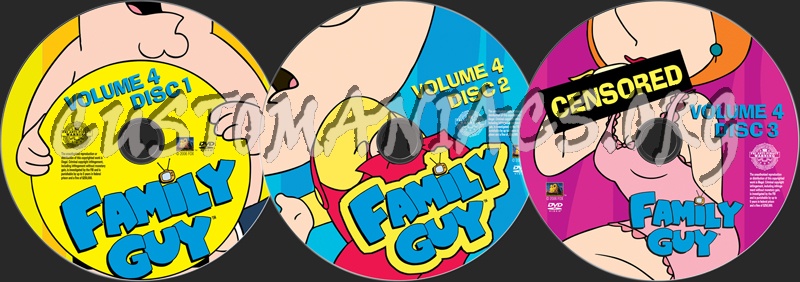 Family Guy Volume 4 dvd label