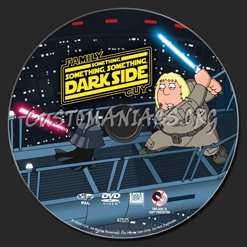 Family Guy Something, Something, Something Dark Side dvd label