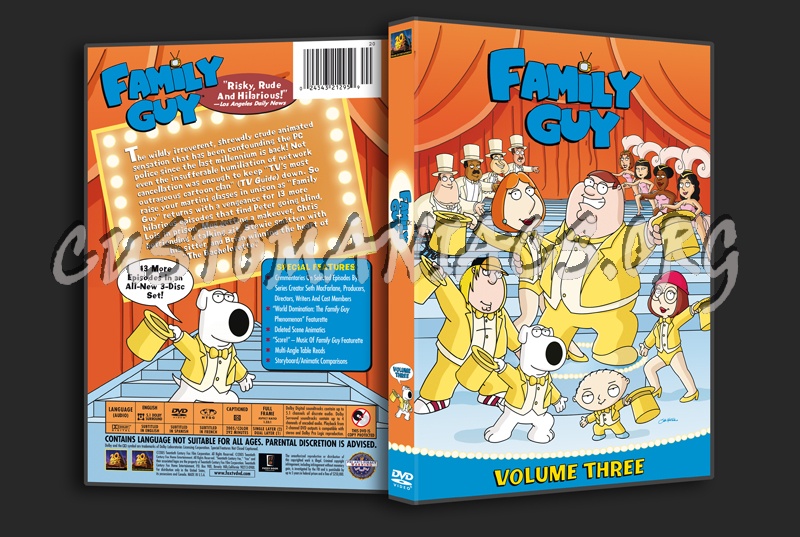 Family Guy Volume 3 dvd cover