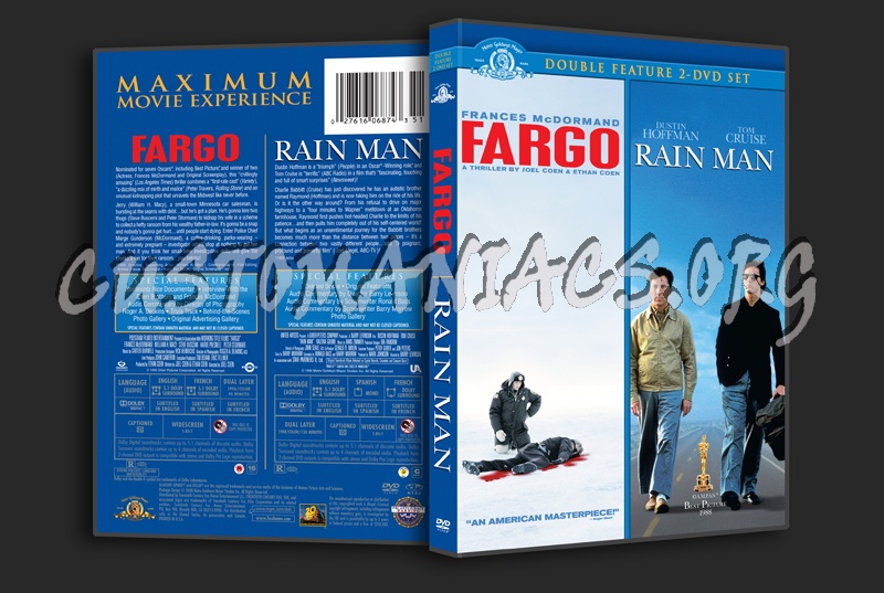 Fargo / Rain Man dvd cover