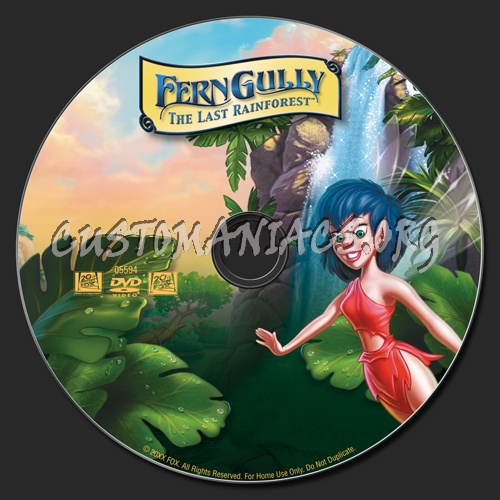 Fern Gully dvd label