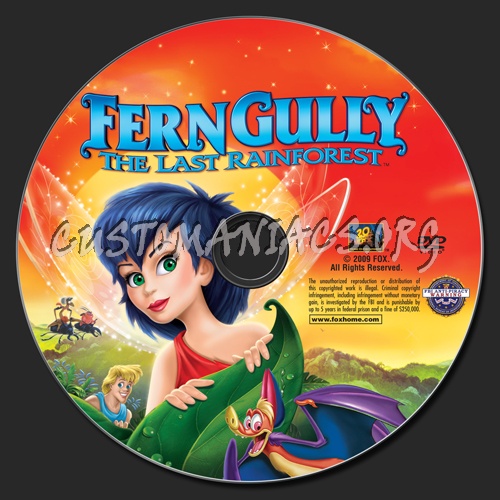 Fern Gully dvd label