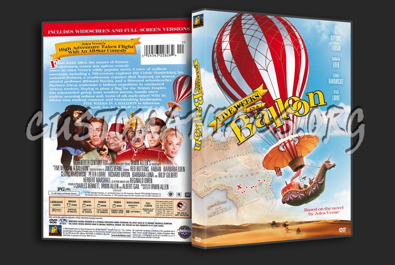 Five Weeks in a Balloon dvd cover