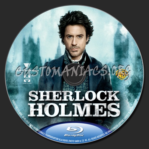 Sherlock Holmes blu-ray label