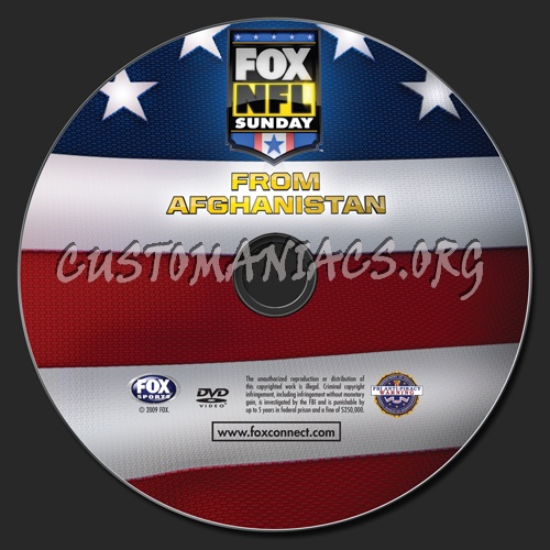 Fox NFL Sunday from Afghanistan dvd label