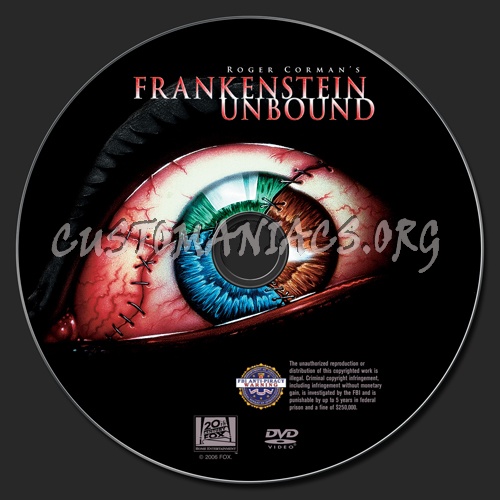 Frankenstein Unbound dvd label