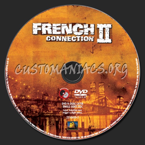 French Connection 2 dvd label