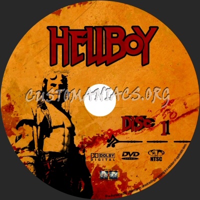 Hellboy dvd label