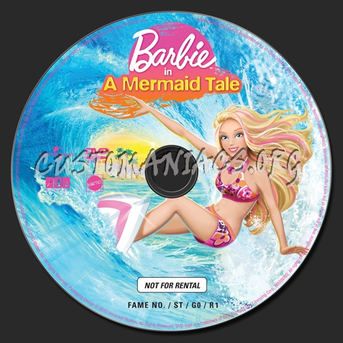 Barbie in a Mermaid Tale dvd label